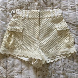 Self portrait mesh shorts